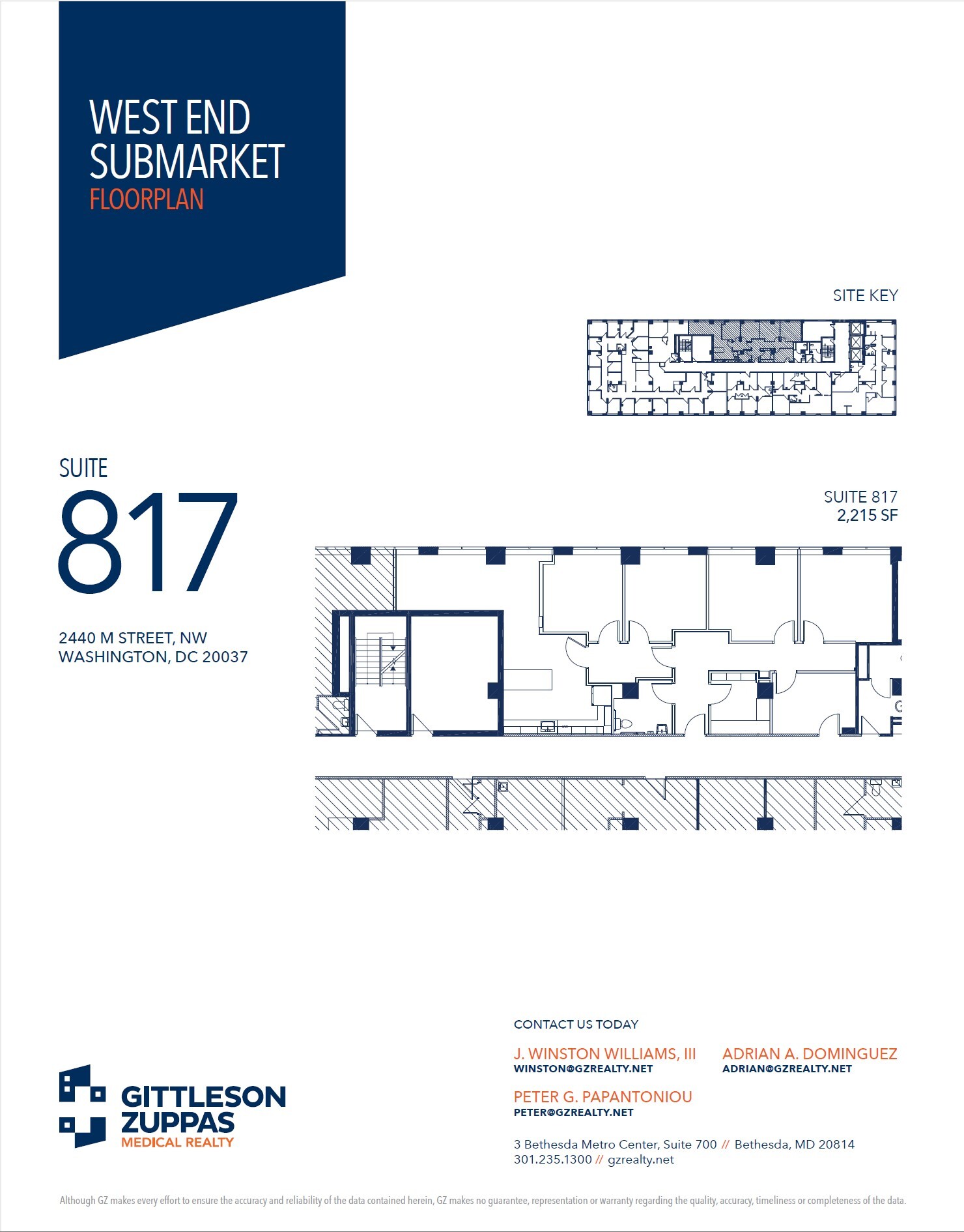 2440 M St NW, Washington, DC à louer Plan d  tage- Image 1 de 1