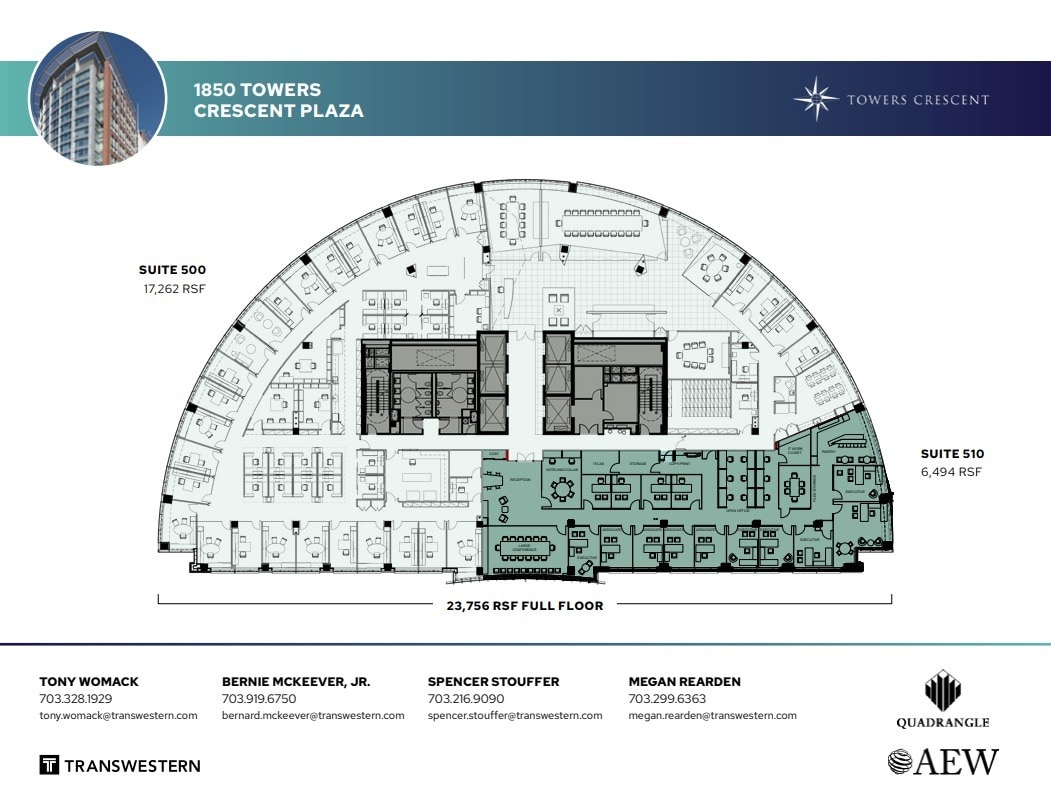 1850 Towers Crescent Plz, Vienna, VA à louer Plan d’étage- Image 1 de 1