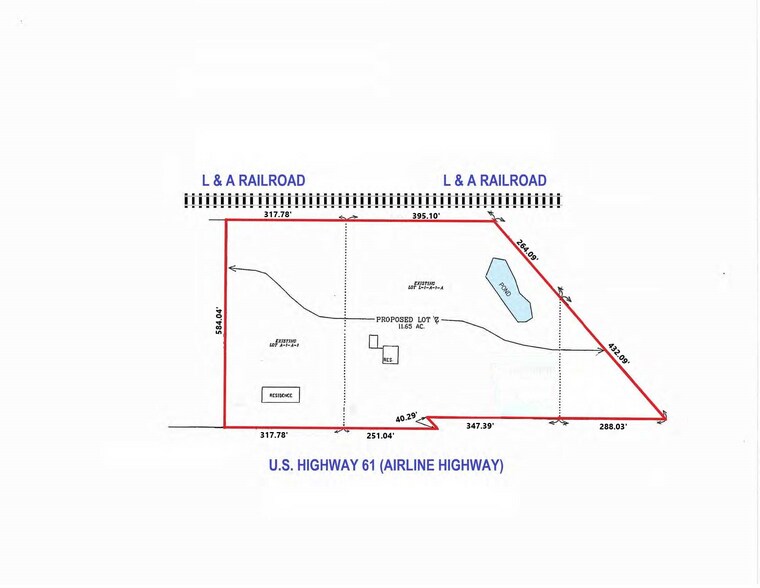 9355 Airline Hwy, Sorrento, LA à vendre - Plan de site - Image 3 de 3
