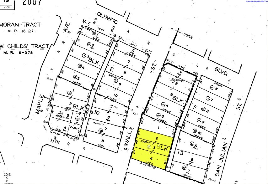 501 E 11th St, Los Angeles, CA à vendre - Plan cadastral - Image 2 de 5