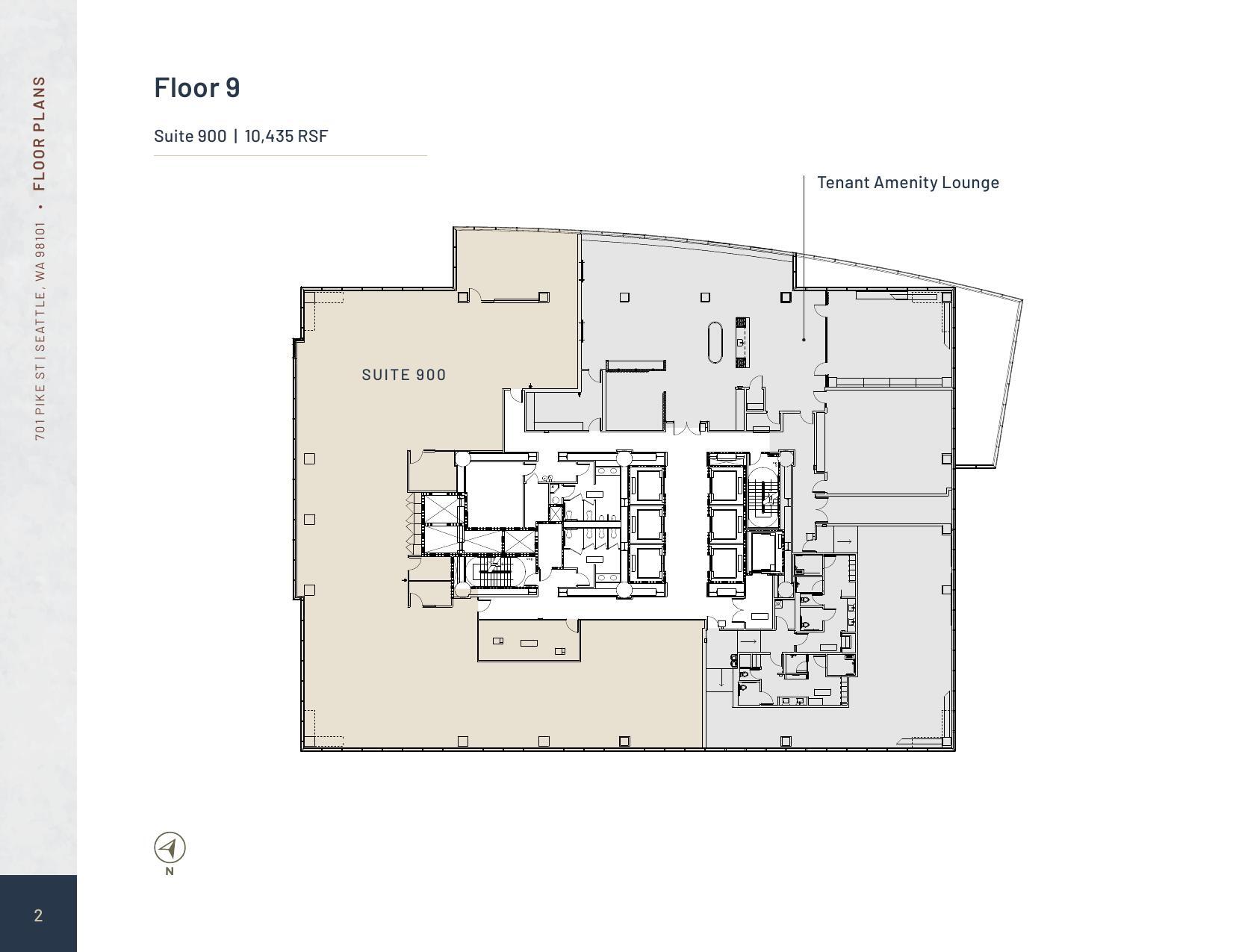 701 Pike St, Seattle, WA à louer Plan d’étage- Image 1 de 1