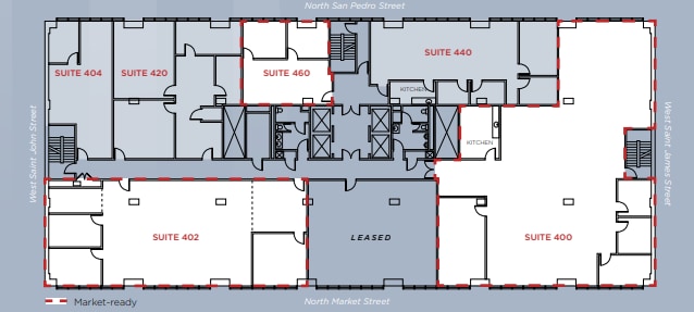 111 W Saint John St, San Jose, CA for lease Floor Plan- Image 1 of 1
