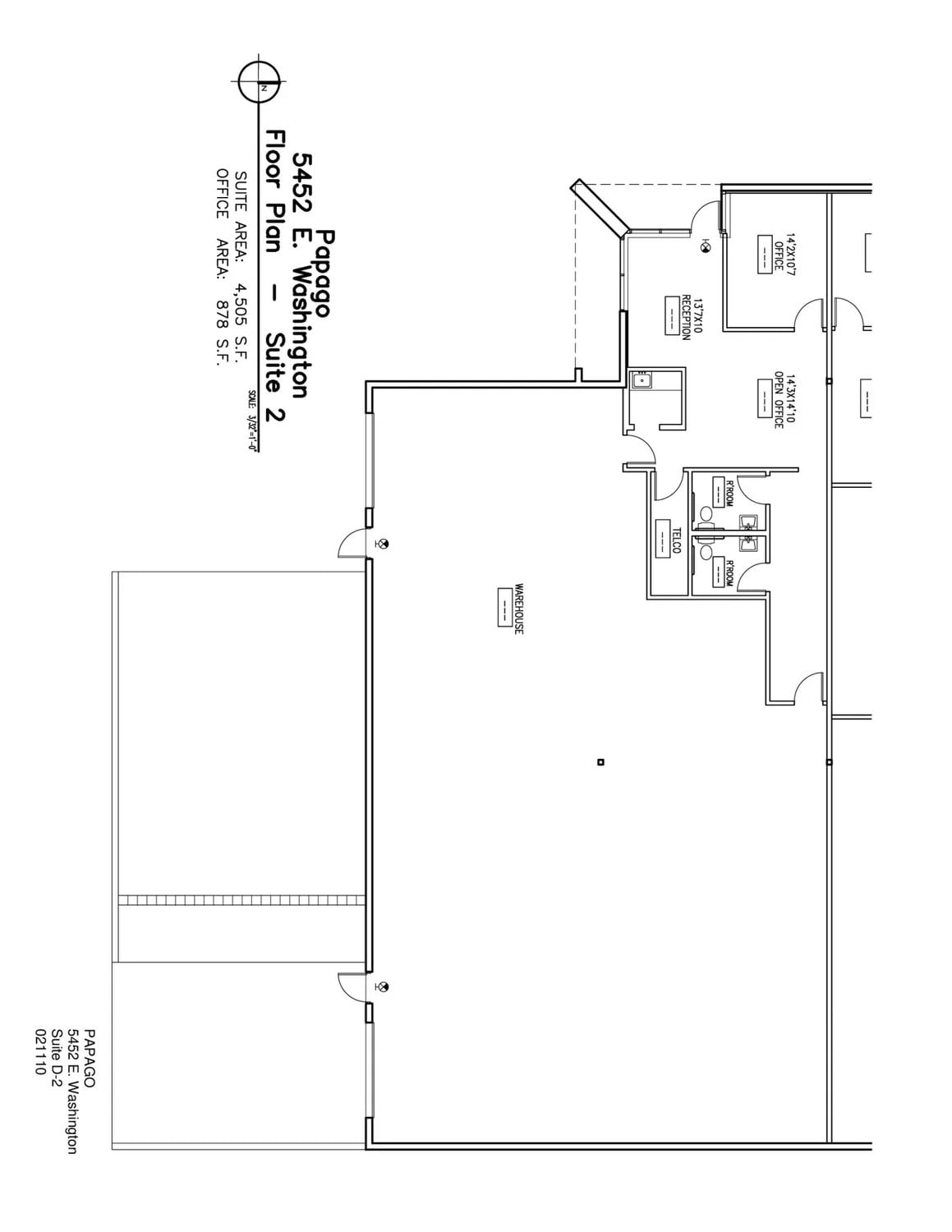 5444 E Washington St, Phoenix, AZ for lease Floor Plan- Image 1 of 1
