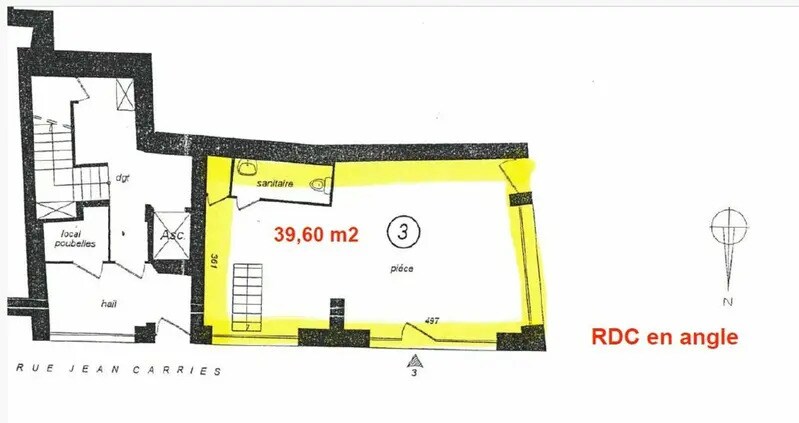 5 Rue Jean Carries, Lyon à louer - Plan d’étage - Image 2 de 3