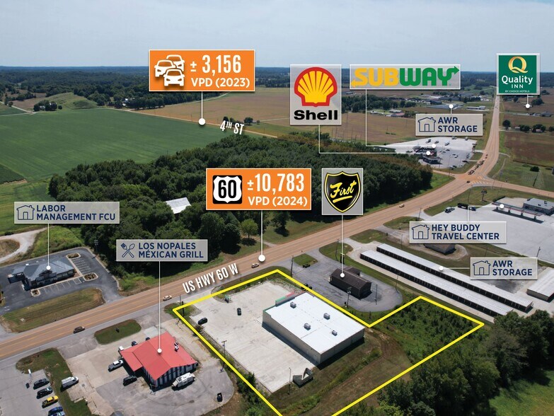 8240 US Highway 60 W, Lewisport, KY à vendre - Photo du bâtiment - Image 3 de 9