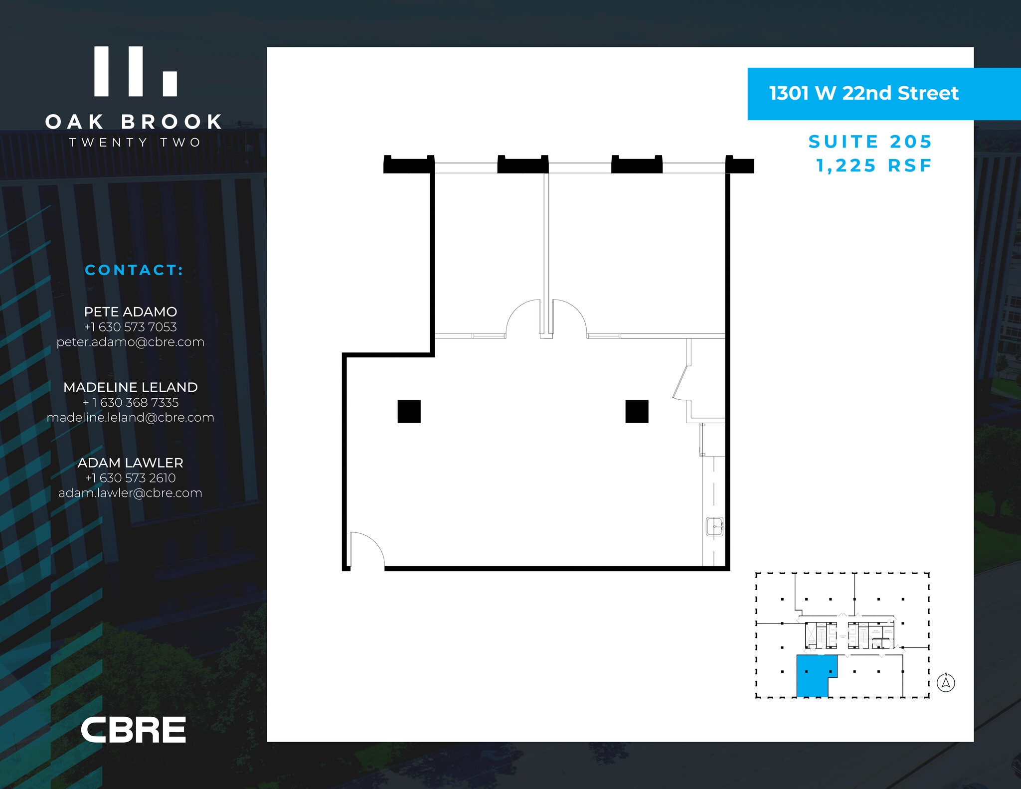 1301 W 22nd St, Oak Brook, IL for lease Interior Photo- Image 1 of 2