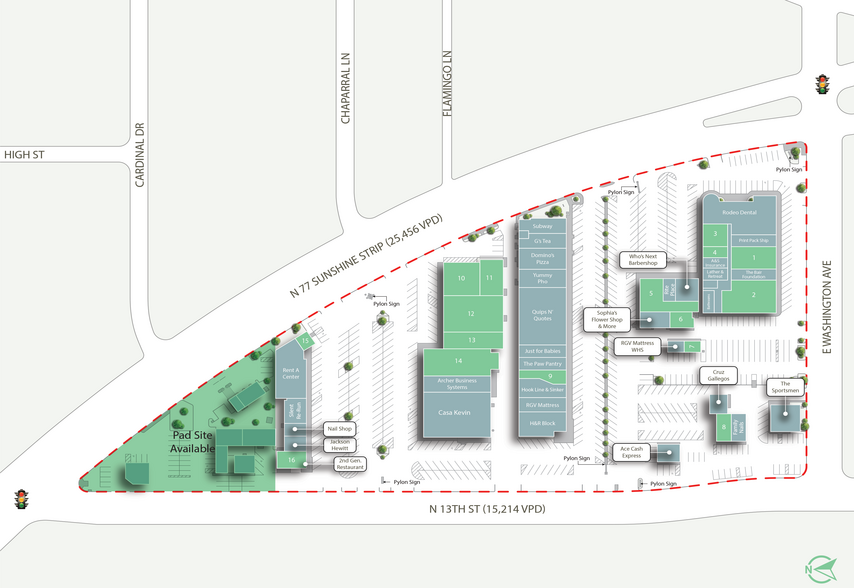 601-727 N 77 Sunshine Strip, Harlingen, TX for lease - Building Photo - Image 3 of 3