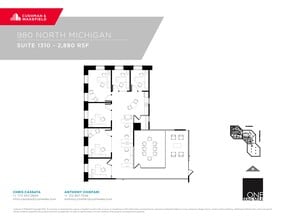 980 N Michigan Ave, Chicago, IL à louer Plan de site- Image 1 de 2