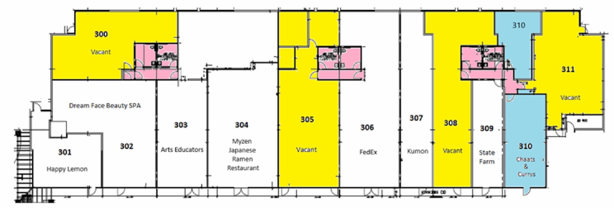 510 Lawrence Expy, Sunnyvale, CA à louer Plan d’étage- Image 1 de 2