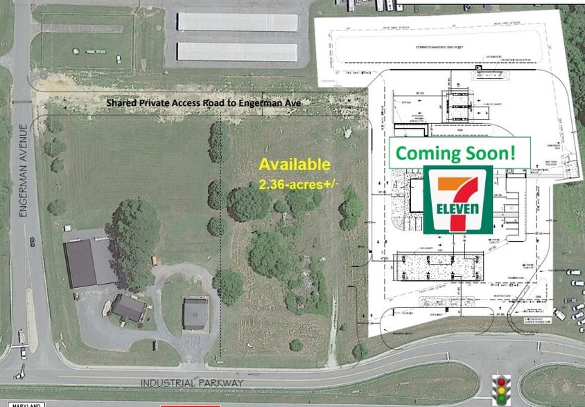 1155 Industrial Pk Wy, Denton, MD for lease - Aerial - Image 2 of 2