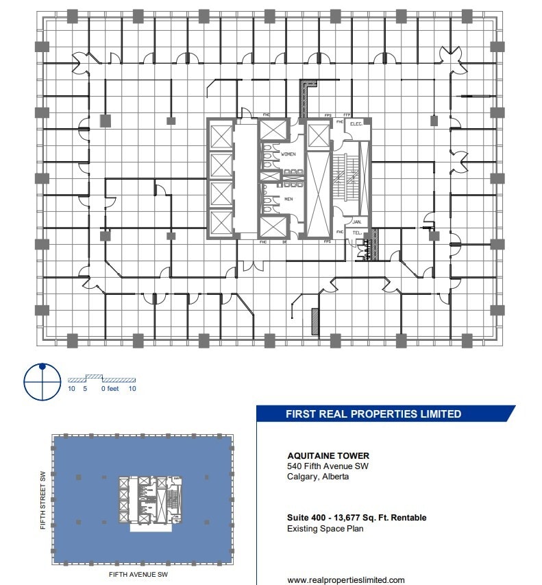 540 5th Ave SW, Calgary, AB for lease Floor Plan- Image 1 of 1