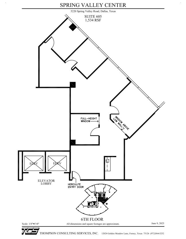 5220 Spring Valley Rd, Dallas, TX à louer Plan d’étage- Image 1 de 5
