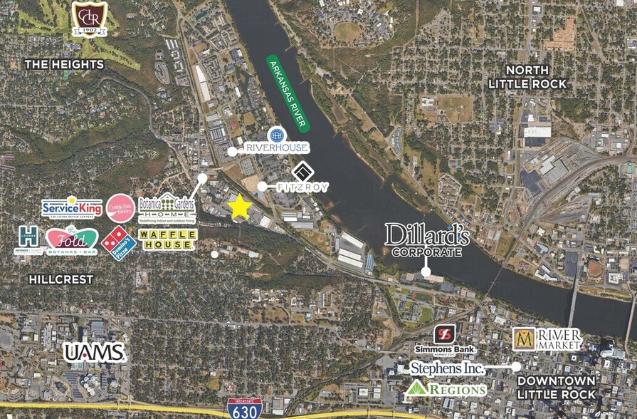 2520 Cantrell Rd, Little Rock, AR for sale - Aerial - Image 3 of 3