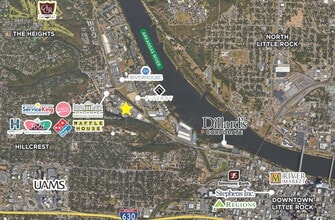 2520 Cantrell Rd, Little Rock, AR - AÉRIEN  Vue de la carte