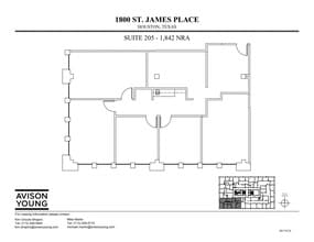 1800 St James Pl, Houston, TX for lease Site Plan- Image 1 of 1