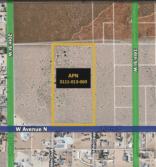West Avenue N, Palmdale, CA for sale - Aerial - Image 1 of 1