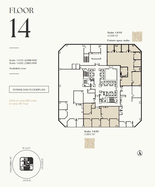 401 W A St, San Diego, CA à louer Plan d’étage- Image 1 de 1