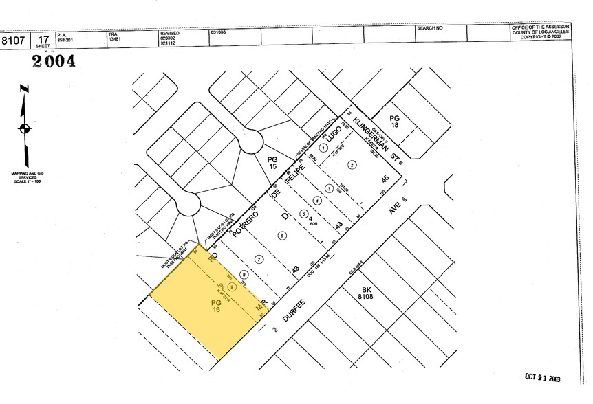 2253-2307 Durfee Ave, El Monte, CA à louer - Plan cadastral - Image 3 de 5