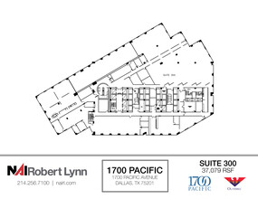 1700 Pacific Ave, Dallas, TX à louer Plan d  tage- Image 1 de 1