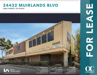 Plus de détails pour 24432 Muirlands Blvd, Lake Forest, CA - Médical à louer