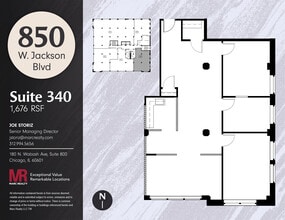 850 W Jackson Blvd, Chicago, IL for lease Floor Plan- Image 1 of 8