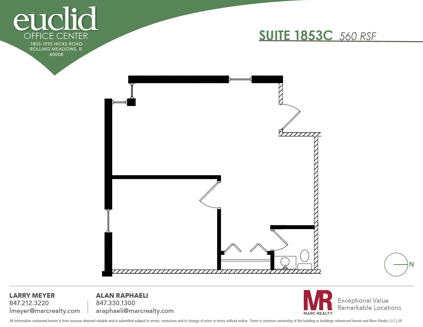 1803 Hicks Rd, Rolling Meadows, IL for lease Floor Plan- Image 1 of 1