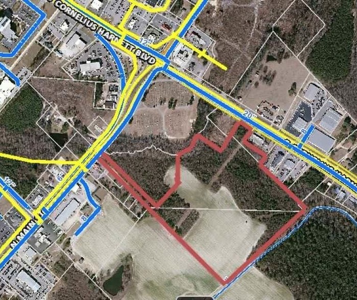 214 E Cornelius Harnett Blvd, Lillington, NC à vendre - Plan cadastral - Image 1 de 1