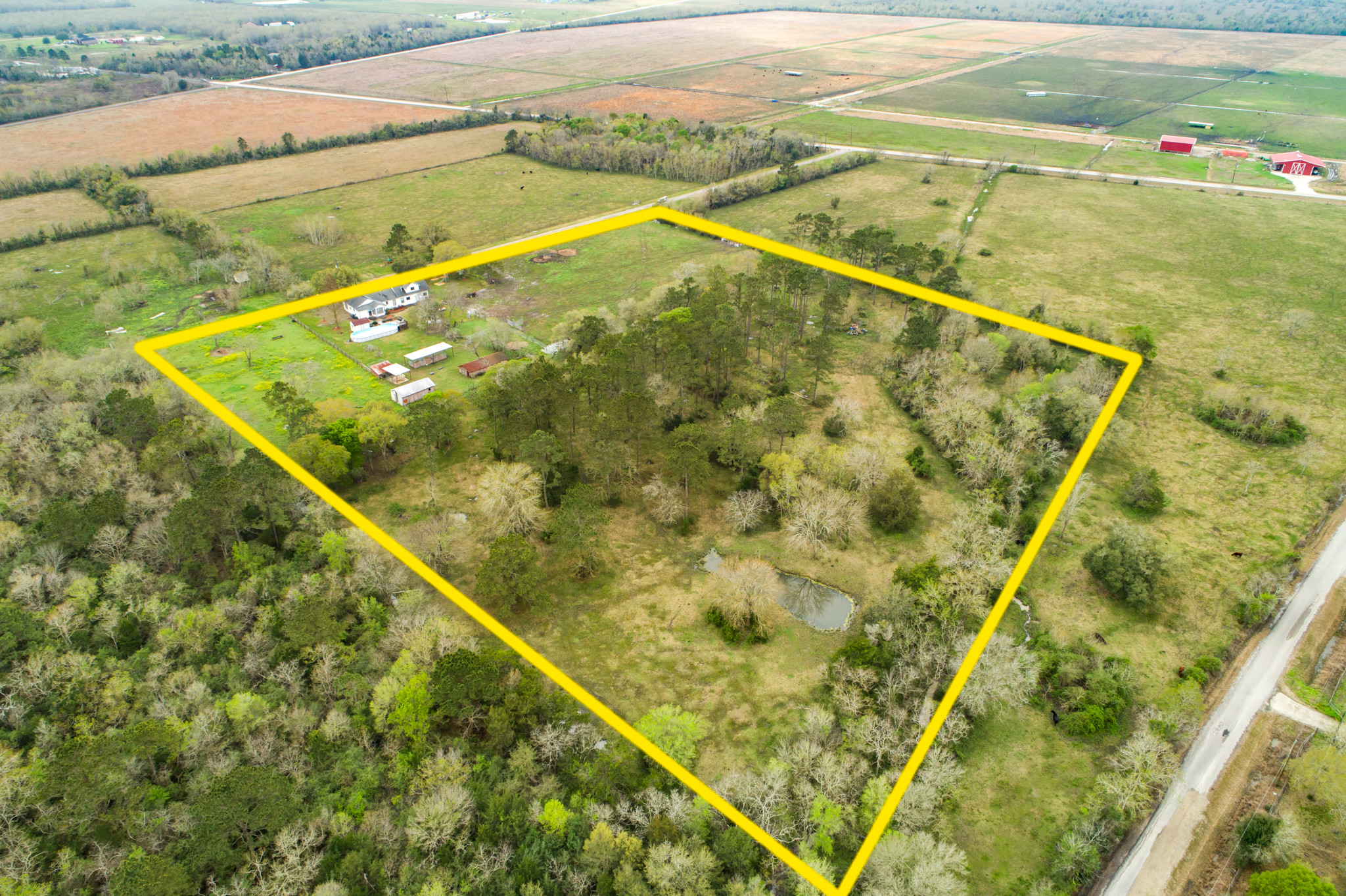 9010 County Road 915, Liverpool, TX for sale Aerial- Image 1 of 1