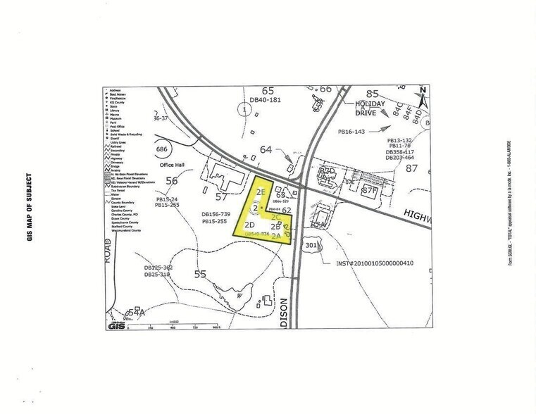11377 Kings St, King George, VA for sale - Plat Map - Image 2 of 8
