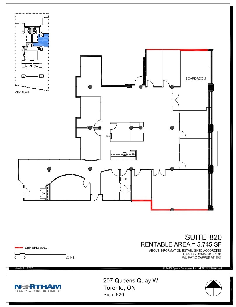 207 Queens Quay W, Toronto, ON à louer Plan d’étage- Image 1 de 1