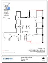 207 Queens Quay W, Toronto, ON à louer Plan d’étage- Image 1 de 1