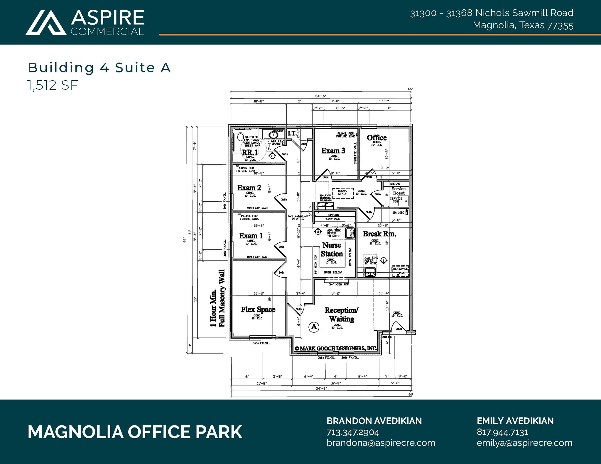 31368 Nichols Sawmill Rd, Magnolia, TX for lease Floor Plan- Image 1 of 2