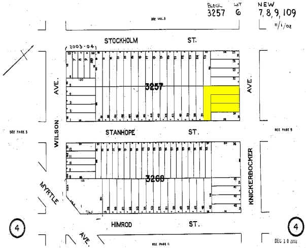 372 Knickerbocker Ave, Brooklyn, NY for sale - Plat Map - Image 2 of 2
