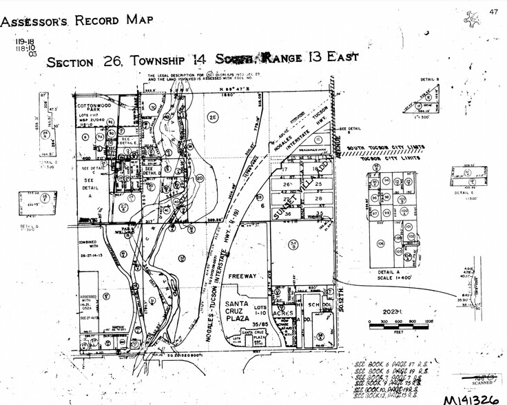 1202 W Ajo Way, Tucson, AZ for lease - Plat Map - Image 3 of 3