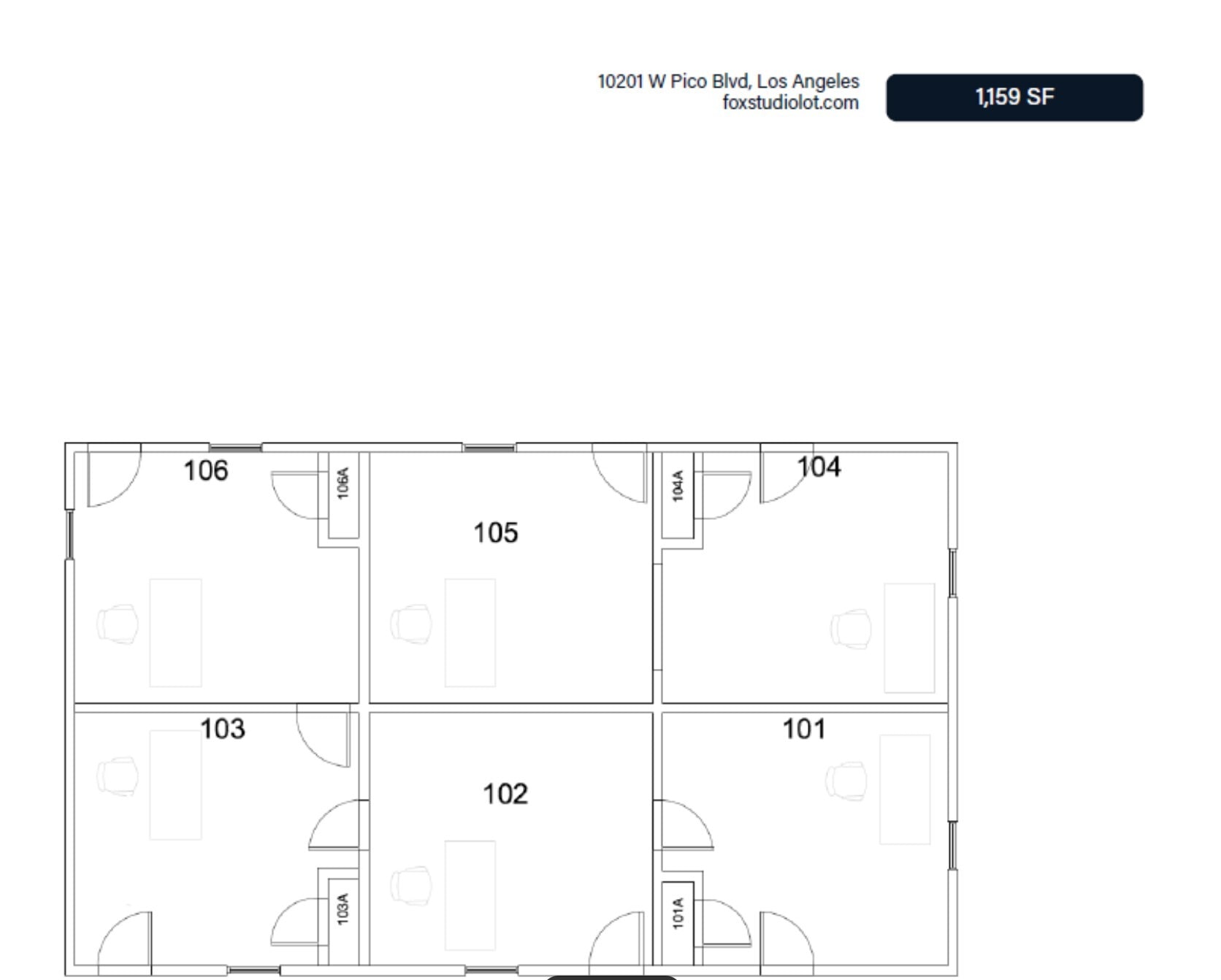 10201 W Pico Blvd, Los Angeles, CA for lease Floor Plan- Image 1 of 1