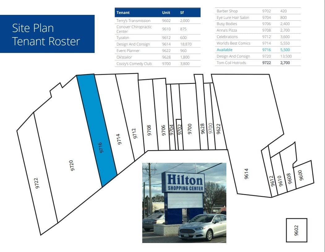 9600-9720 Warwick Blvd, Newport News, VA for lease Site Plan- Image 1 of 1