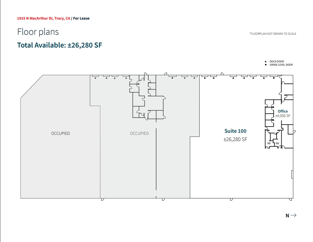 1925 N MacArthur Dr, Tracy, CA for lease Floor Plan- Image 1 of 1