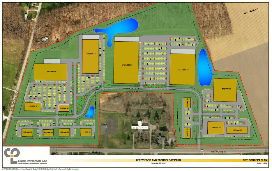 Route 19 & W Bergen Rd, Le Roy, NY à vendre - Plan de site - Image 1 de 4