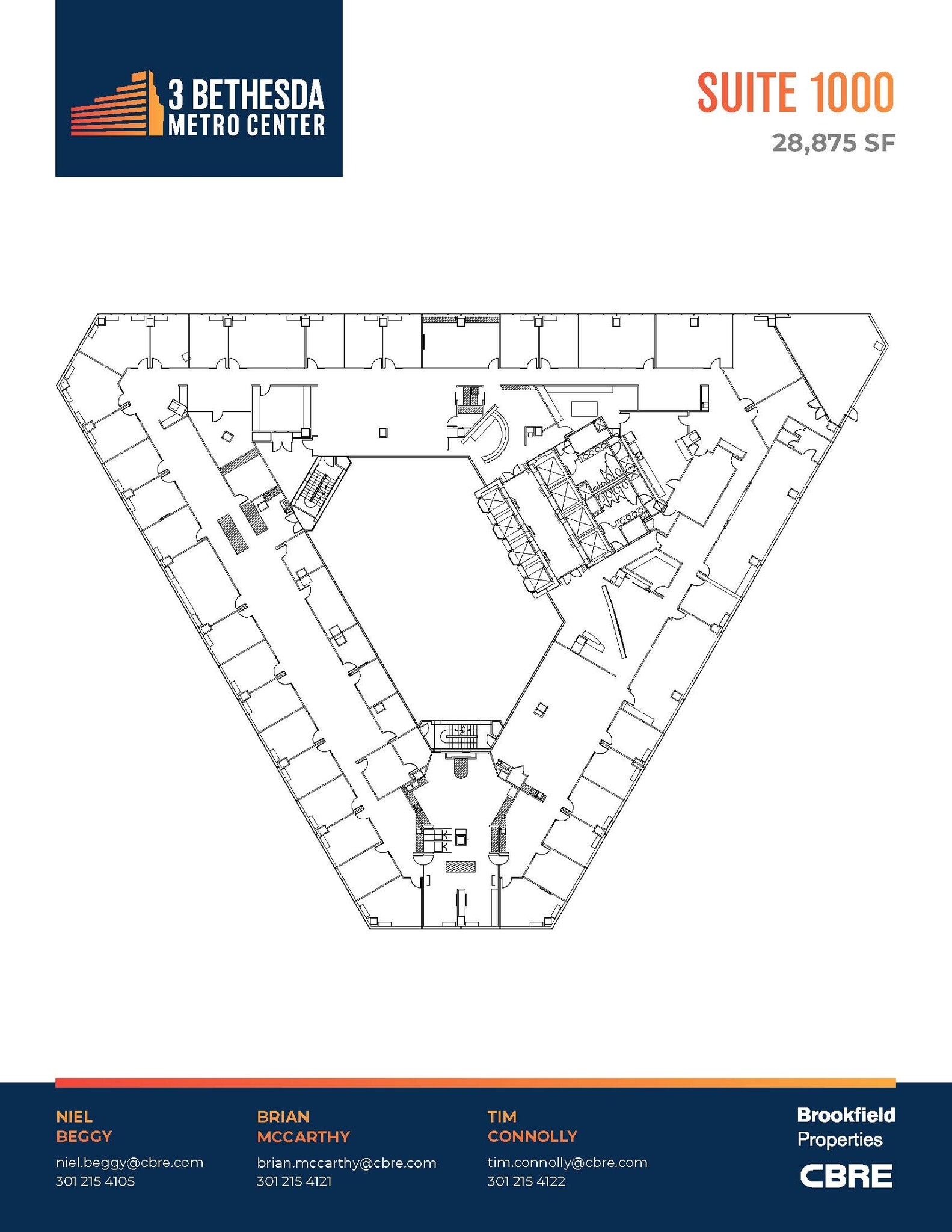 3 Bethesda Metro Center, Bethesda, MD for lease Floor Plan- Image 1 of 1