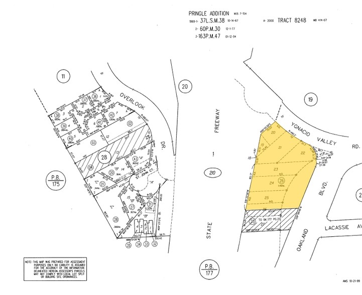 101 Ygnacio Valley Rd, Walnut Creek, CA à louer - Plan cadastral - Image 2 de 6