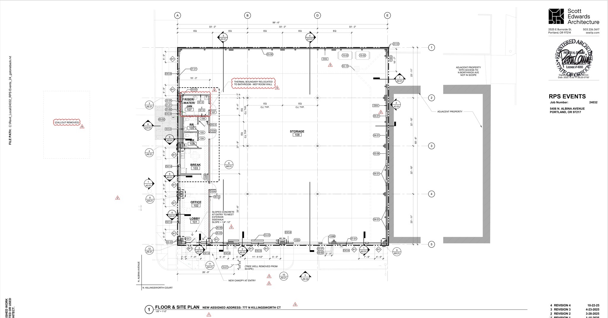 777 N Killingsworth Ct, Portland, OR à louer Plan de site- Image 1 de 1