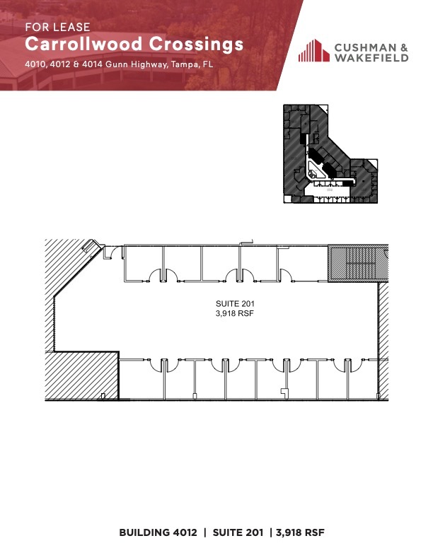 4010 Gunn Hwy, Tampa, FL à louer Plan d’étage- Image 1 de 1