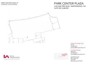 6100 Oak Tree Blvd, Independence, OH for lease Site Plan- Image 2 of 2