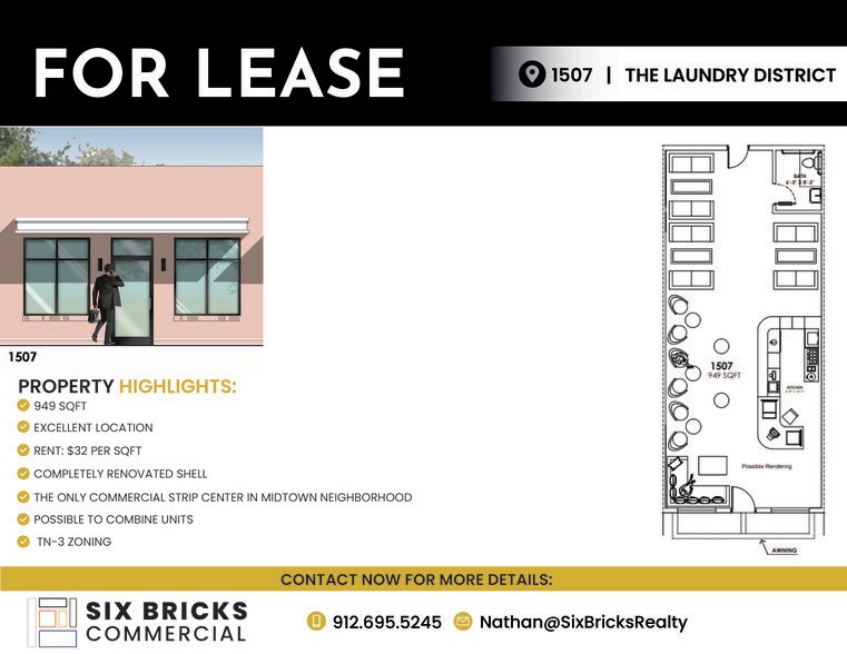 1501-1509 Paulsen St, Savannah, GA à louer - Photo du bâtiment - Image 3 de 7