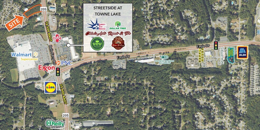 6453 Bells Ferry rd, Woodstock, GA à louer - Aérien - Image 2 de 2