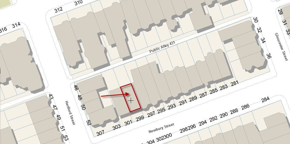 299 Newbury St, Boston, MA à louer - Plan cadastral - Image 2 de 14