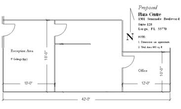 1301 Seminole Blvd, Largo, FL for lease Floor Plan- Image 1 of 3