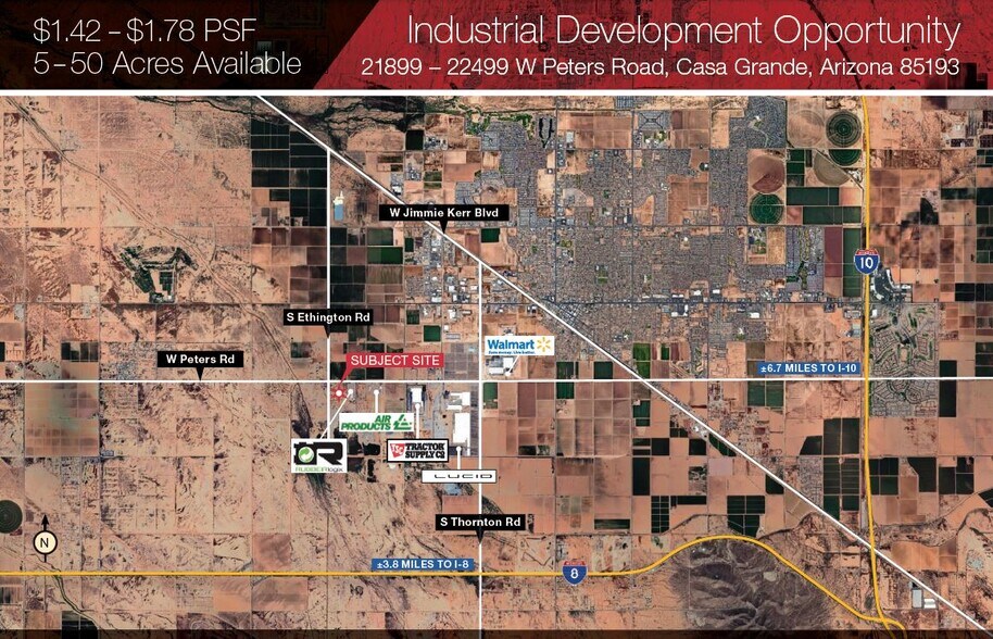 5 Acres W Peters Rd, Casa Grande, AZ à vendre - Photo du bâtiment - Image 2 de 5