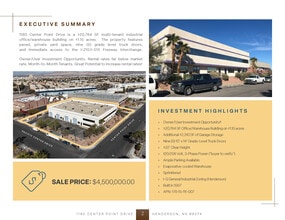 1180 Center Point Dr, Henderson, NV - Aerial  map view