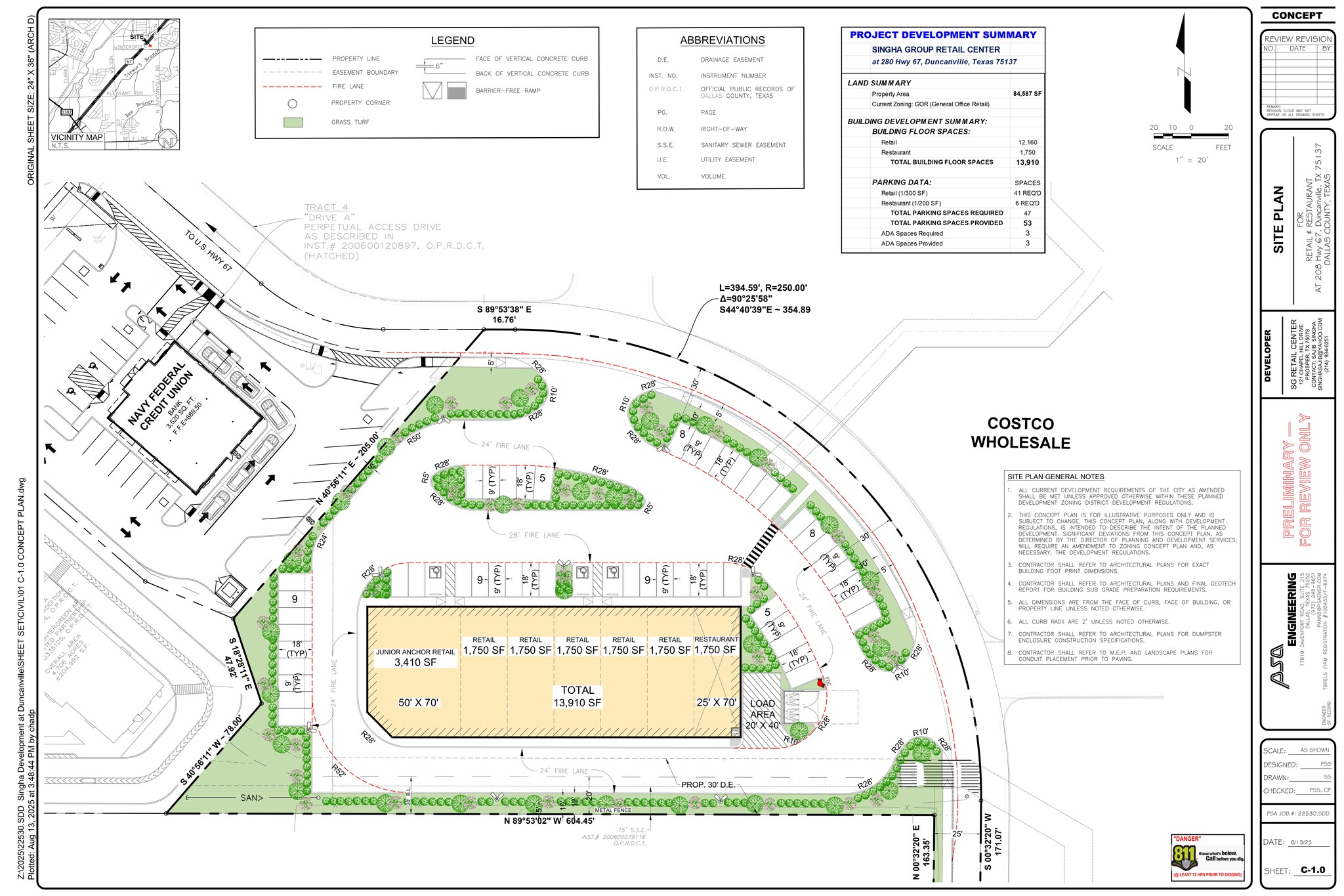280 W Highway 67, Duncanville, TX à louer Plan de site- Image 1 de 1